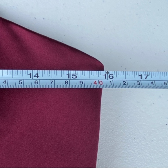 David’s Bridal cocktail dress wedding party event guest attire formal 8 wine - Picture 12 of 14